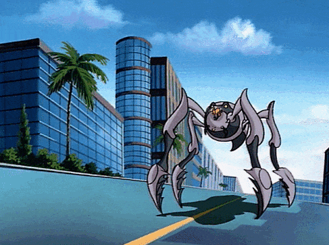 Dr. Droid with a giant arachnid-like body