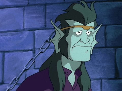 a sad, sickly Prince Valara in the dungeon